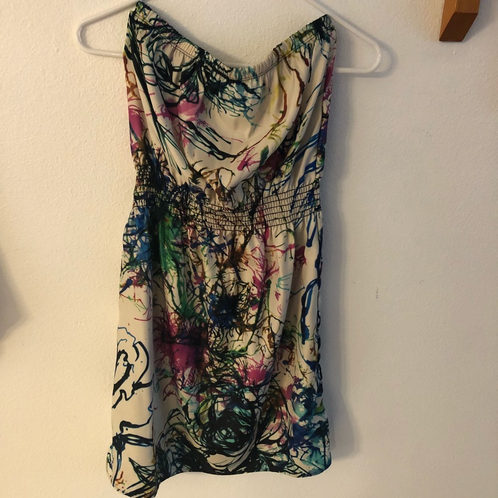 Eight sixty splatter tube top/dress from Nordstrom